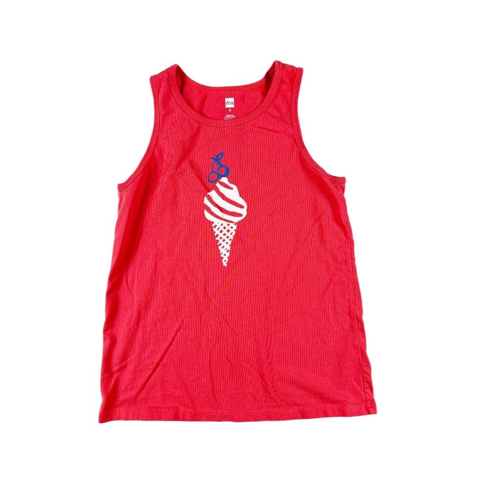 Tea Collection Soft Serve Ice Cream Tank size 12 Red
